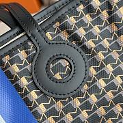 Fortok Moynat Oh! Tote Ruban GM In Canvas Black Blue Stripe Small 38x23x13cm - 6