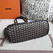 Fortok Moynat Oh! Tote Ruban GM In Canvas Black Blue Stripe Small 38x23x13cm - 3