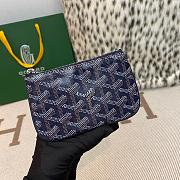 Fortok Goyard Senat Nano Key Pouch Navy Blue 13 x 1 x 9 cm - 6