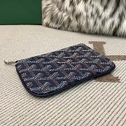 Fortok Goyard Senat Nano Key Pouch Navy Blue 13 x 1 x 9 cm - 3