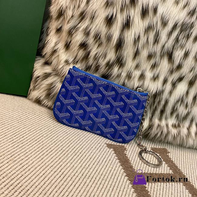 Fortok Goyard Senat Nano Key Pouch Blue 13 x 1 x 9 cm - 1
