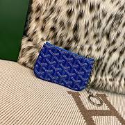 Fortok Goyard Senat Nano Key Pouch Blue 13 x 1 x 9 cm - 1