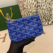 Fortok Goyard Senat Nano Key Pouch Blue 13 x 1 x 9 cm - 6