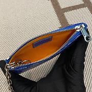 Fortok Goyard Senat Nano Key Pouch Blue 13 x 1 x 9 cm - 5
