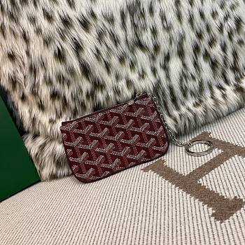 Fortok Goyard Senat Nano Key Pouch Rouge 13 x 1 x 9 cm