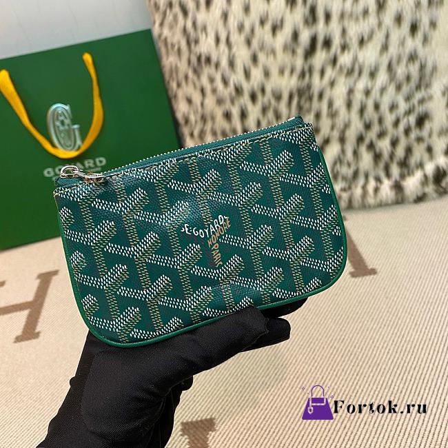 Fortok Goyard Senat Nano Key Pouch Green 13 x 1 x 9 cm - 1