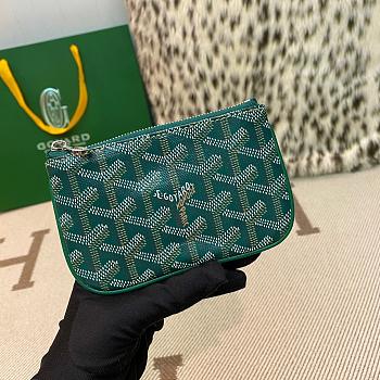 Fortok Goyard Senat Nano Key Pouch Green 13 x 1 x 9 cm