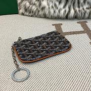 Fortok Goyard Senat Nano Key Pouch Black And Tan 13 x 1 x 9 cm - 3