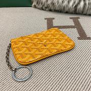 Fortok Goyard Senat Nano Key Pouch Yellow 13 x 1 x 9 cm - 3