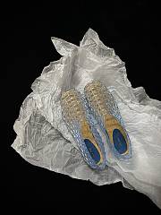 Fortok The Row Women's Mara Rubber Mesh Ballerina Flats Blue - 1