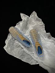 Fortok The Row Women's Mara Rubber Mesh Ballerina Flats Blue - 5