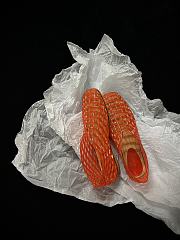Fortok The Row Women's Mara Rubber Mesh Ballerina Flats Orange - 2