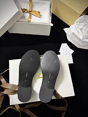 Fortok The Row Cord leather thong sandals Ebony - 3