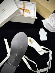 Fortok The Row Cord leather thong sandals White - 5