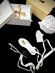 Fortok The Row Cord leather thong sandals White - 4