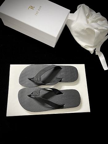 Fortok The Row Men's Dune Classic Sandals Black