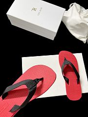 Fortok The Row Men's Dune Classic Sandals Red - 4