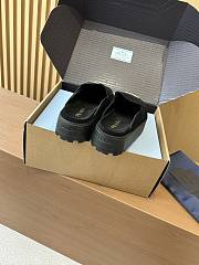 Fortok Prada Women's Brown Suede Loafer Black  - 6