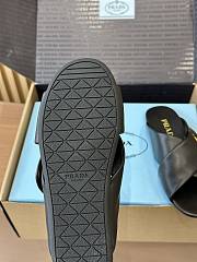Fortok Saffiano leather crisscross slides Black - 2