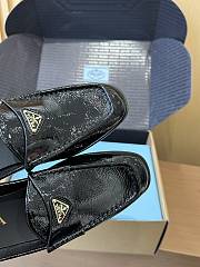 Fortok Prada Women's Loafer Patent Leather Black - 3