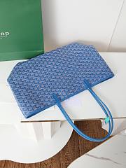 Fortork Goyard Artois Tote Blue 30x17x50cm - 3
