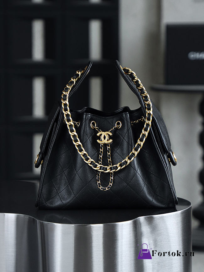 Fortok Chanel 25 Bag Black 30*26*14cm - 1