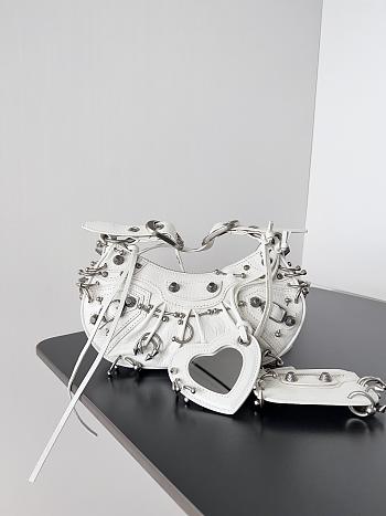 Fortok Balenciaga Cagole White 25.9 x 16.0 x 9.9cm