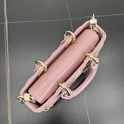 Fortok Dior Small Lady D-Joy Blush Pink Cannage Lambskin 22 x 11 x 6 cm - 4