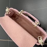 Fortok Dior Small Lady D-Joy Blush Pink Cannage Lambskin 22 x 11 x 6 cm - 5