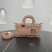 Fortok Dior Small Lady D-Joy Full Biscuit Cannage Lambskin 22 x 11 x 6 cm - 1