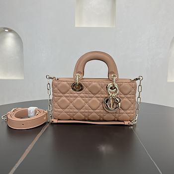 Fortok Dior Small Lady D-Joy Full Biscuit Cannage Lambskin 22 x 11 x 6 cm