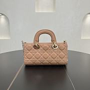 Fortok Dior Small Lady D-Joy Full Biscuit Cannage Lambskin 22 x 11 x 6 cm - 2