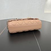 Fortok Dior Small Lady D-Joy Full Biscuit Cannage Lambskin 22 x 11 x 6 cm - 3
