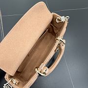 Fortok Dior Small Lady D-Joy Full Biscuit Cannage Lambskin 22 x 11 x 6 cm - 6