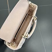 Fortok Dior Medium Lady D-Joy Bag Powder Pink Cannage Lambskin 26 x 13.5 x 5 cm - 2