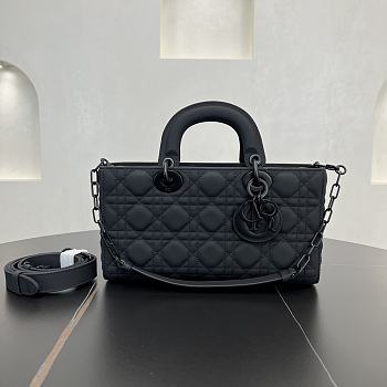 Fortok Dior Medium Lady D-Joy Bag Full Black 26 x 13.5 x 5 cm