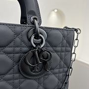 Fortok Dior Medium Lady D-Joy Bag Full Black 26 x 13.5 x 5 cm - 3