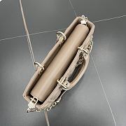 Fortok Dior Medium Lady D-Joy Bag Powder Beige Cannage Lambskin 26 x 13.5 x 5 cm  - 3