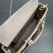 Fortok Dior Medium Lady D-Joy Bag Powder Beige Cannage Lambskin 26 x 13.5 x 5 cm  - 2
