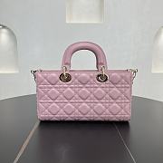 Fortok Dior Medium Lady D-Joy Bag Pink 26 x 13.5 x 5 cm - 3