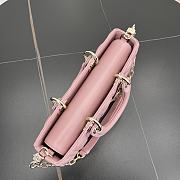 Fortok Dior Medium Lady D-Joy Bag Pink 26 x 13.5 x 5 cm - 4
