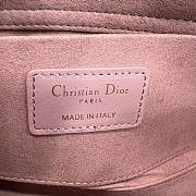 Fortok Dior Medium Lady D-Joy Bag Pink 26 x 13.5 x 5 cm - 6
