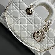 Fortok Dior Medium Lady D-Joy Bag White 26 x 13.5 x 5 cm - 2
