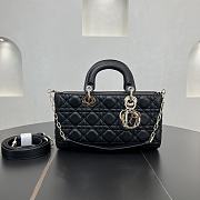 Fortok Dior Medium Lady D-Joy Bag Black 26 x 13.5 x 5 cm - 1