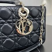 Fortok Dior Medium Lady D-Joy Bag Black 26 x 13.5 x 5 cm - 2
