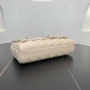 Fortok Dior Medium Lady D-Joy Bag Beige 26 x 13.5 x 5 cm - 6