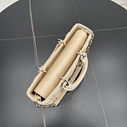 Fortok Dior Medium Lady D-Joy Bag Beige 26 x 13.5 x 5 cm - 4