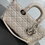 Fortok Dior Medium Lady D-Joy Bag Beige 26 x 13.5 x 5 cm - 2