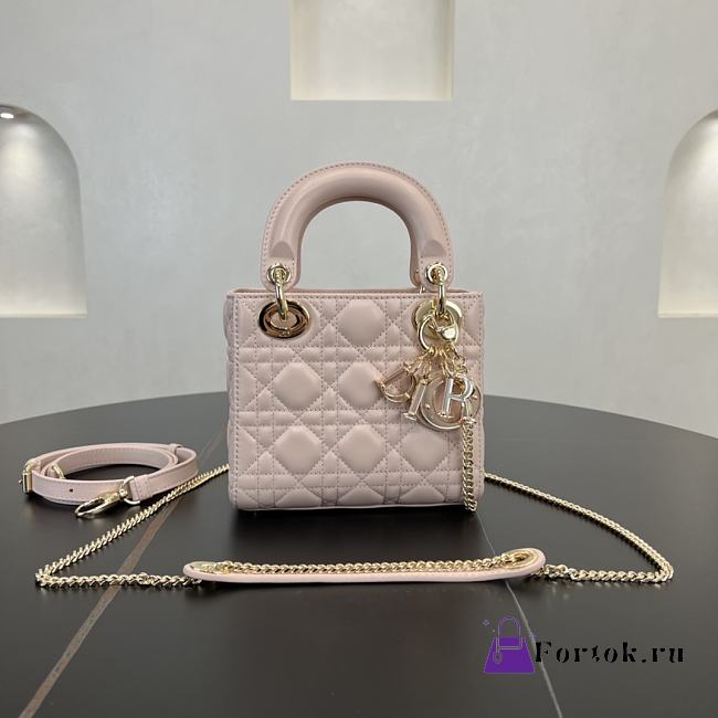 Fortok Dior Lady Dior Light Pink 17 x 15 x 7 cm - 1