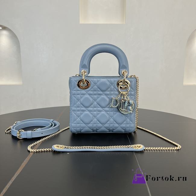 Fortok Dior Lady Dior Blue 17 x 15 x 7 cm - 1